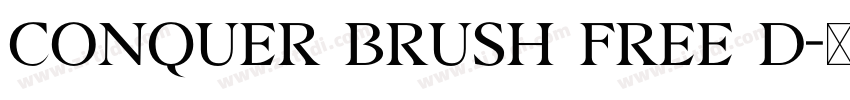 Conquer Brush Free D字体转换